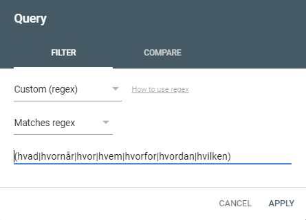 regexfilter til search console 1