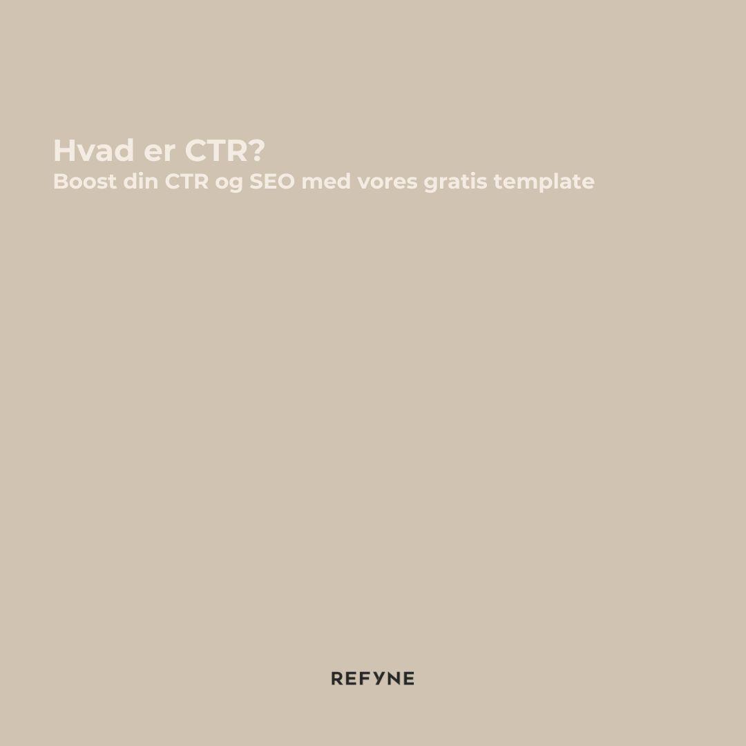 Hvad er CTR?